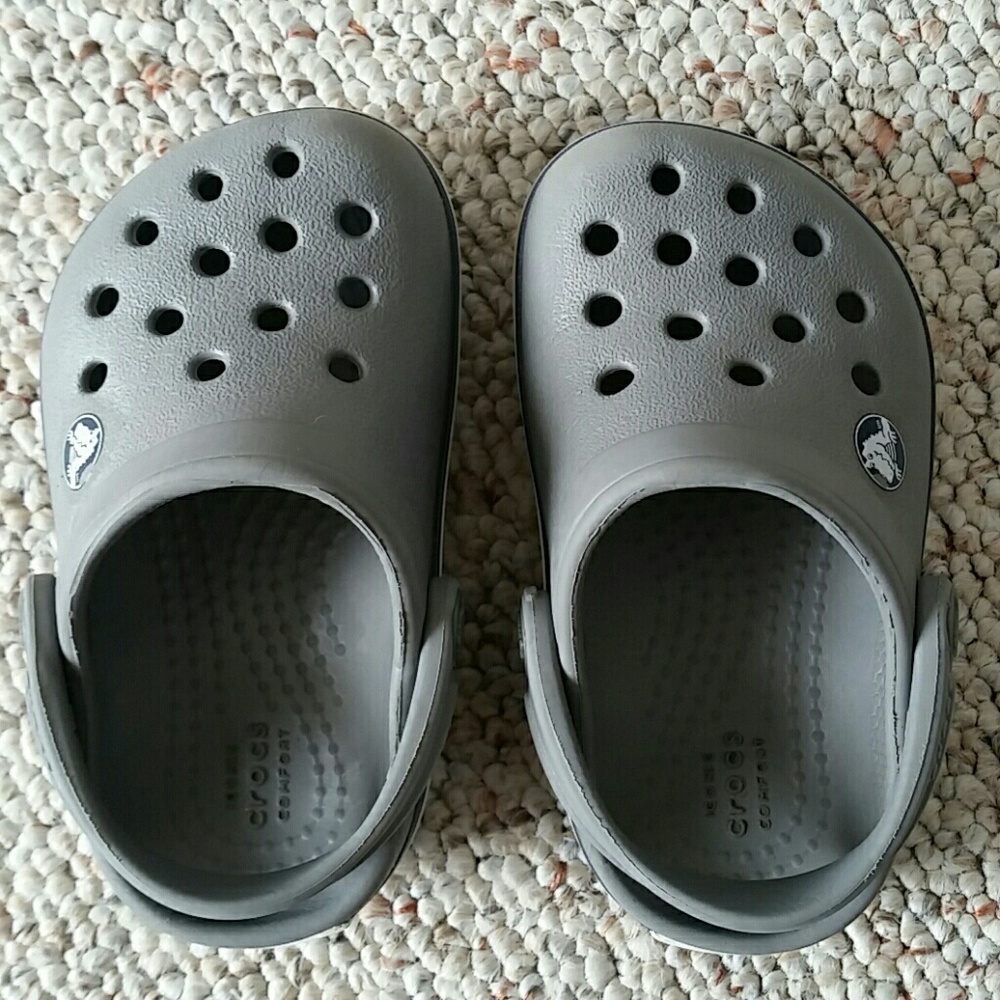 Toddler Crocs Grey Size 4